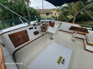 cockpit, Marine Trader 50 Wide Body, trawler for sale