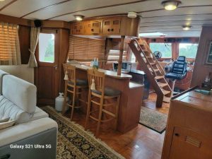 navigation station, Marine Trader 50 Wide Body, trawler for sale