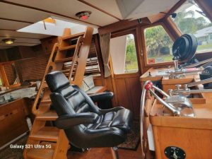 navigation station, Marine Trader 50 Wide Body, trawler for sale