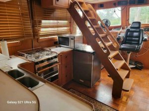 interior, Marine Trader 50 Wide Body, trawler for sale