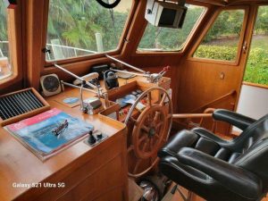 navigation station, Marine Trader 50 Wide Body, trawler for sale