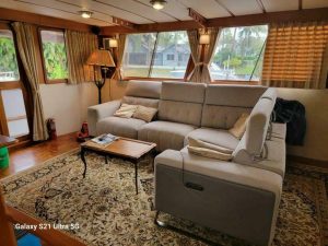 salon, Marine Trader 50 Wide Body, trawler for sale