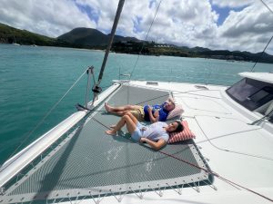 deck, FP 44 Helia, catamaran for sale
