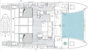 Catana 411 layout drawing 2