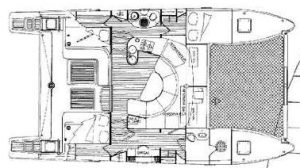 Catana 411 layout drawing 1