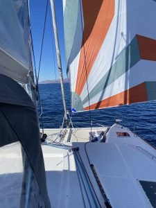 underway, Lagoon 450, catamaran for sale