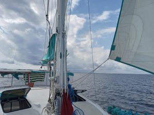 deck, Lagoon 37 TPI, catamaran for sale