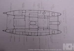 Prout 35 Snowgoose layout drawing 1