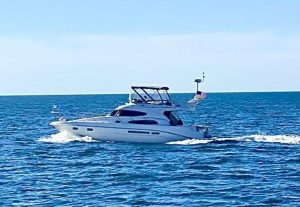 underway, Sealine T47, trawler for sale