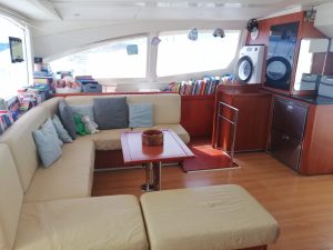 salon, Leopard 48, catamaran for sale