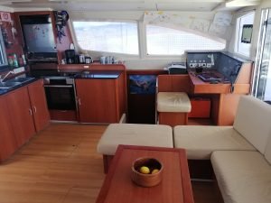 salon, Leopard 48, catamaran for sale