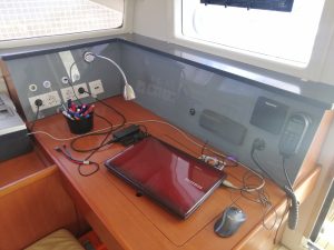 navigation station, Leopard 48, catamaran for sale
