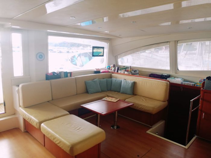 salon, Leopard 48, catamaran for sale