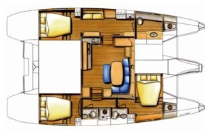 Lagoon 420 layout drawing 2