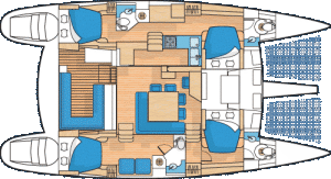 Lagoon 500 layout drawing 3