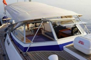 cockpit, Hallberg Rassy 53, sailboat for sale