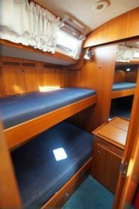 bed, Hallberg Rassy 53, sailboat for sale