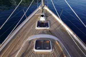 deck, Hallberg Rassy 53, sailboat for sale