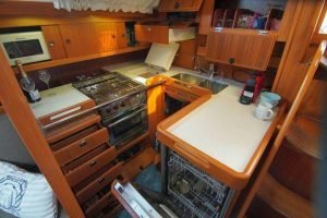 interior, Hallberg Rassy 53, sailboat for sale