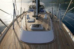 deck, Hallberg Rassy 53, sailboat for sale