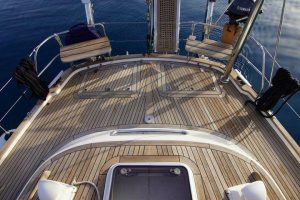 deck, Hallberg Rassy 53, sailboat for sale