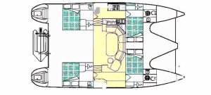 Privilege 43 layout drawing 1