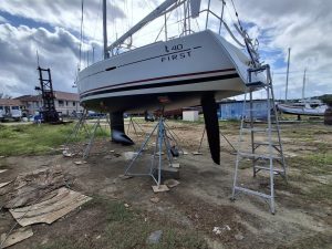 boatyard, Beneteau 40 First, sailboat for sale