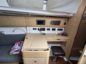 navigation station, Beneteau 40 First, sailboat for sale