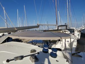 cockpit, FP 43 Belize, catamaran for sale