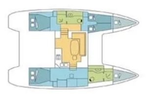 Lagoon 400 layout drawing 3