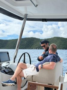 helm, Lagoon 55, catamaran for sale
