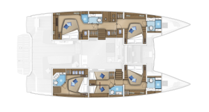 diagram, Lagoon 55, catamaran for sale