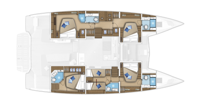 diagram, Lagoon 55, catamaran for sale
