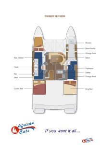 African Cats 420 Powercat layout drawing 1
