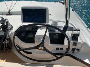 helm, Lagoon 55, catamaran for sale
