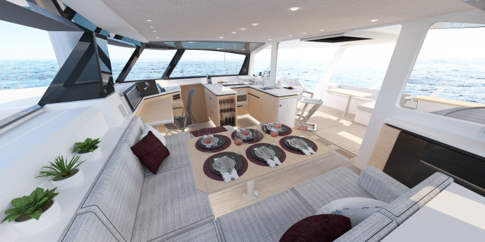 cockpit, Seawind 1370, catamaran for sale