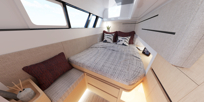 bed, Seawind 1370, catamaran for sale
