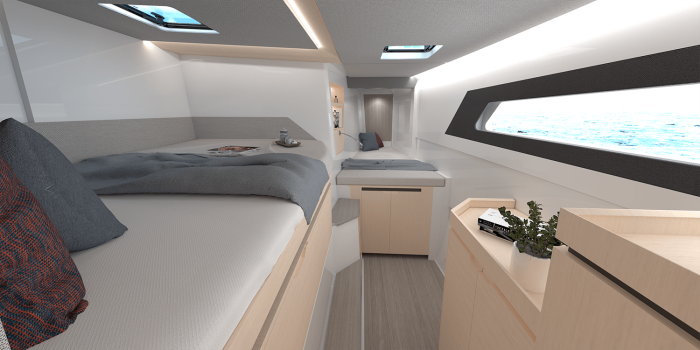 bed, Seawind 1370, catamaran for sale