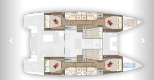 diagram, Lagoon 50, catamaran for sale