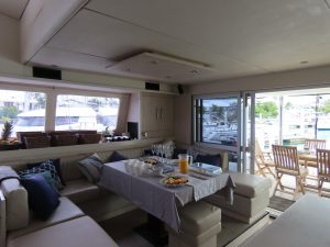 salon, Leopard 58, catamaran for sale