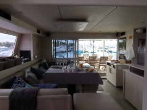 salon, Leopard 58, catamaran for sale