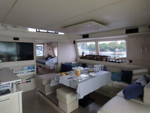 salon, Leopard 58, catamaran for sale
