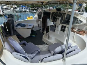 cockpit, FP 46 Bahia, catamaran for sale
