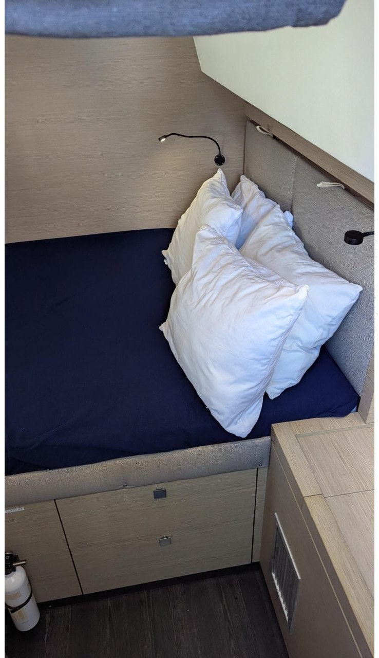 bed, FP 47 Saona, catamaran for sale