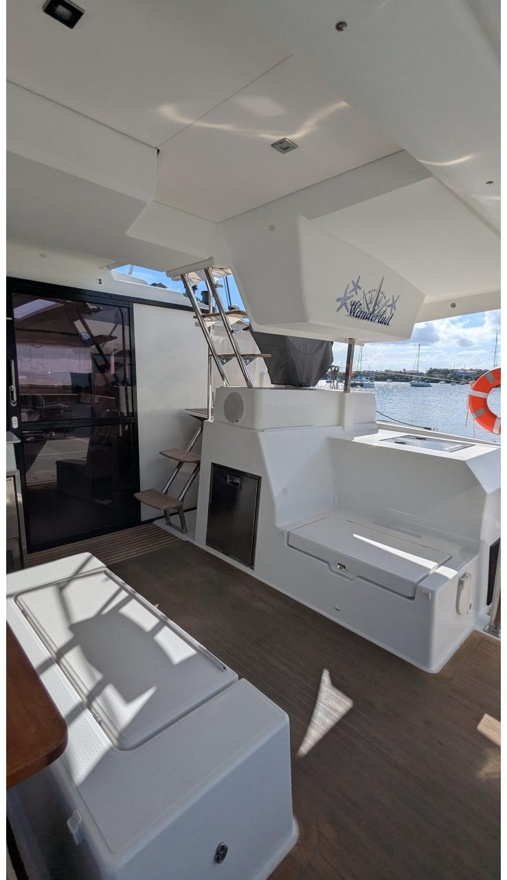 cockpit, FP 47 Saona, catamaran for sale