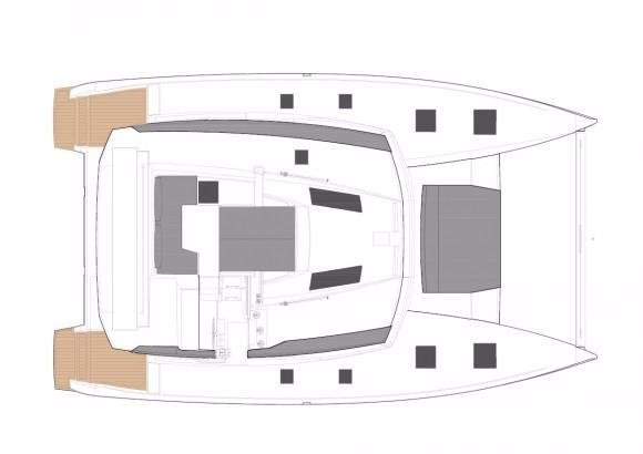 diagram, FP 47 Saona, catamaran for sale