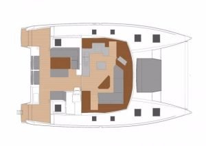 diagram, FP 47 Saona, catamaran for sale