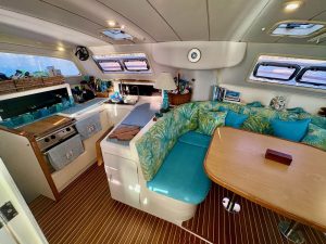 salon, Leopard 38, catamaran for sale