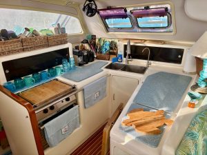 salon, Leopard 38, catamaran for sale