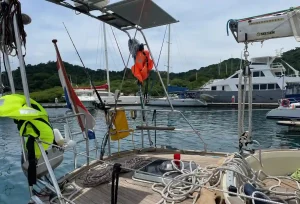 cockpit, Najad 390, sailboat for sale